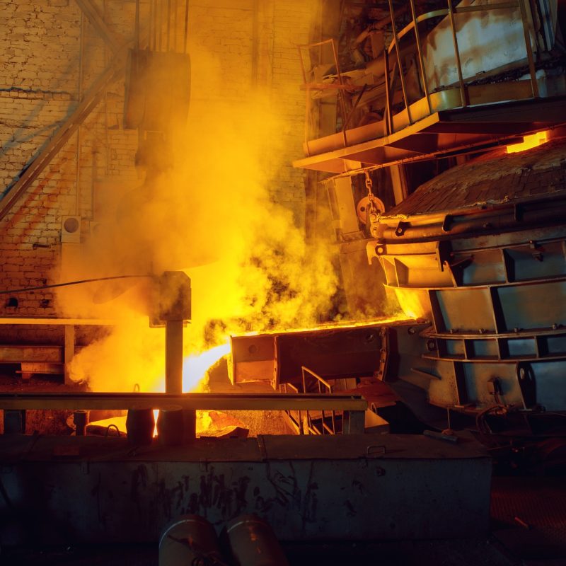 Steel factory, metallurgical or metalworking mill